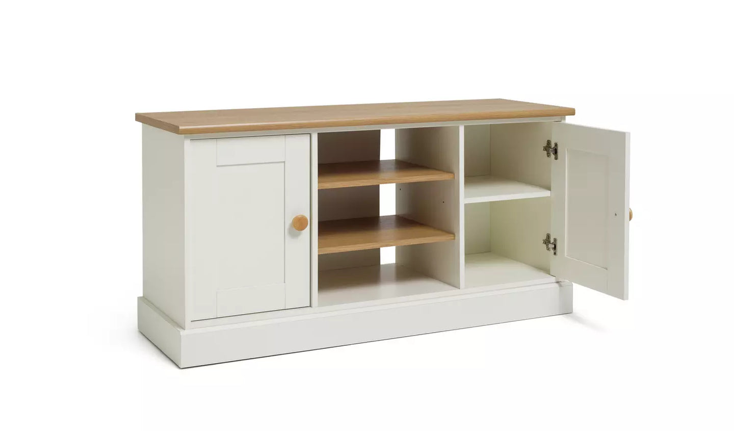 Assembled Winchester 2 Door TV Unit - Cream